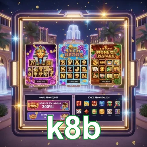 Jogos VIP e live gaming disponíveis na k8b